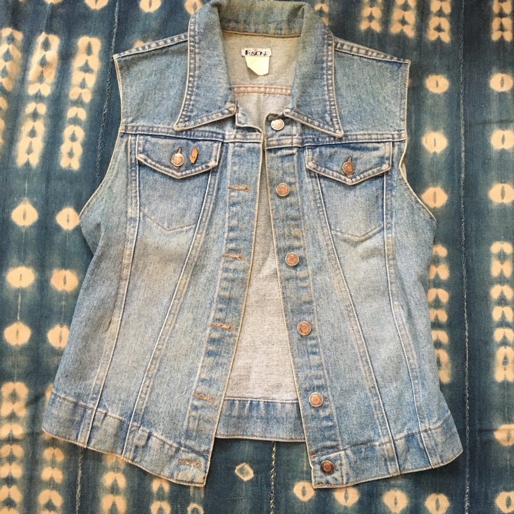 Vintage denim vest